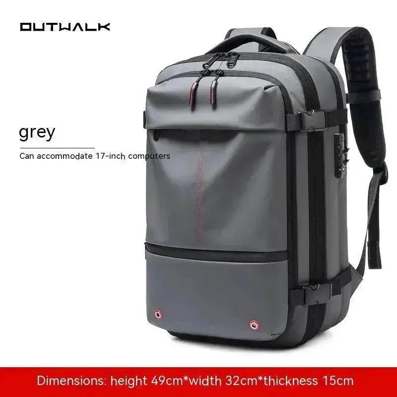 Travel Backpack Men's Business Multifunction Computer Bag Vacuum Compression Large-capacity Backpack - www.Shopthatapp.com