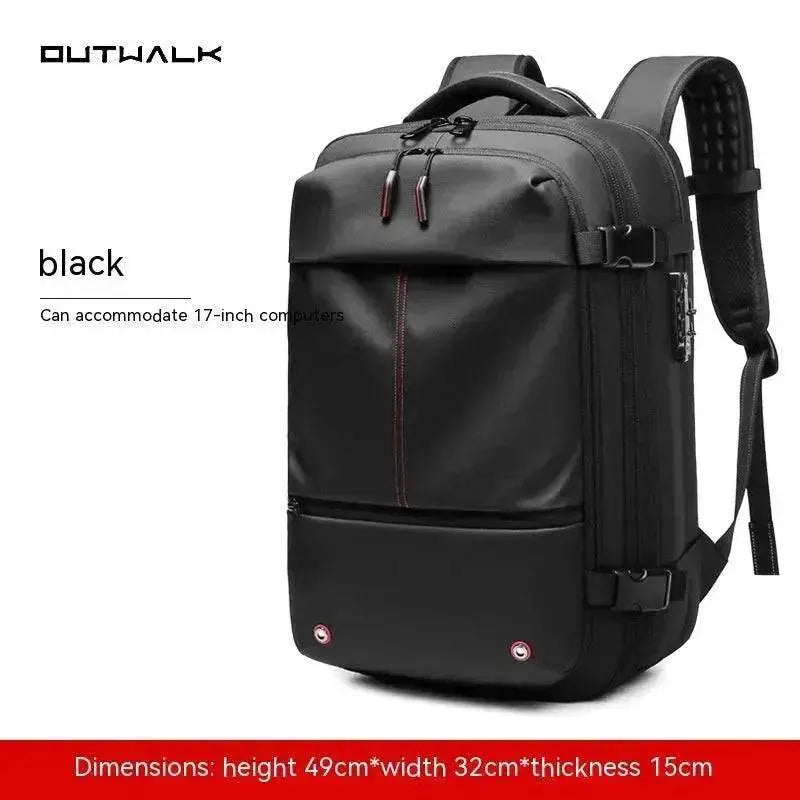 Travel Backpack Men's Business Multifunction Computer Bag Vacuum Compression Large-capacity Backpack - www.Shopthatapp.com