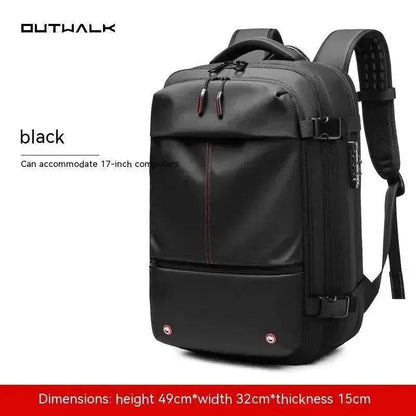 Travel Backpack Men's Business Multifunction Computer Bag Vacuum Compression Large-capacity Backpack - www.Shopthatapp.com