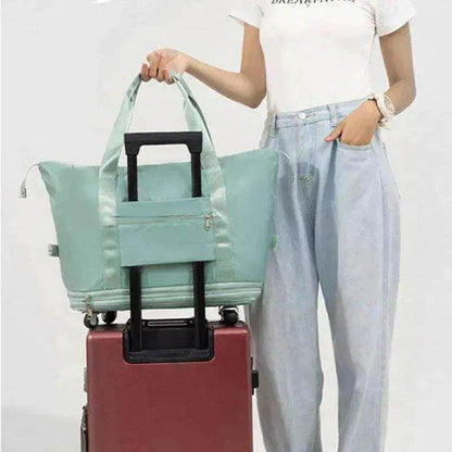 Travel Bag: Double-Layer Dry/Wet Separation - www.Shopthatapp.com