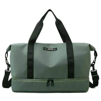 Travel Duffle Bag With Shoes Compartment Gym Waterfproof Handbag - www.Shopthatapp.com