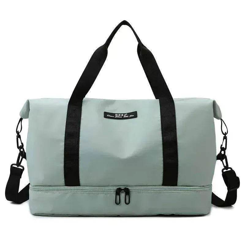 Travel Duffle Bag With Shoes Compartment Gym Waterfproof Handbag - www.Shopthatapp.com