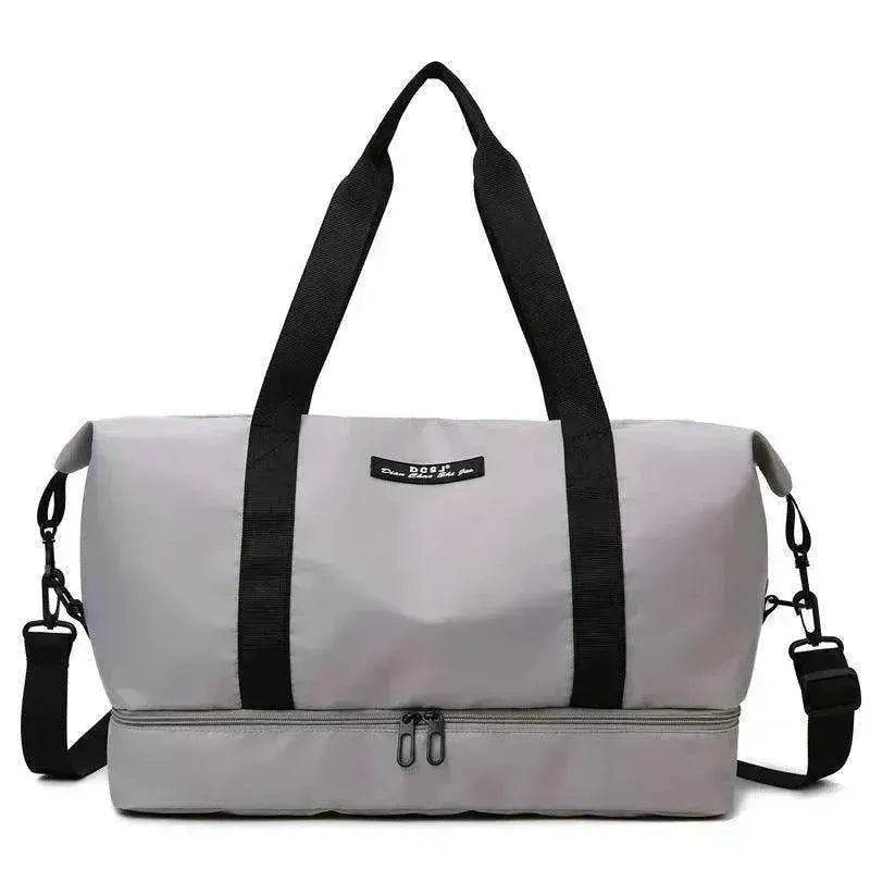 Travel Duffle Bag With Shoes Compartment Gym Waterfproof Handbag - www.Shopthatapp.com