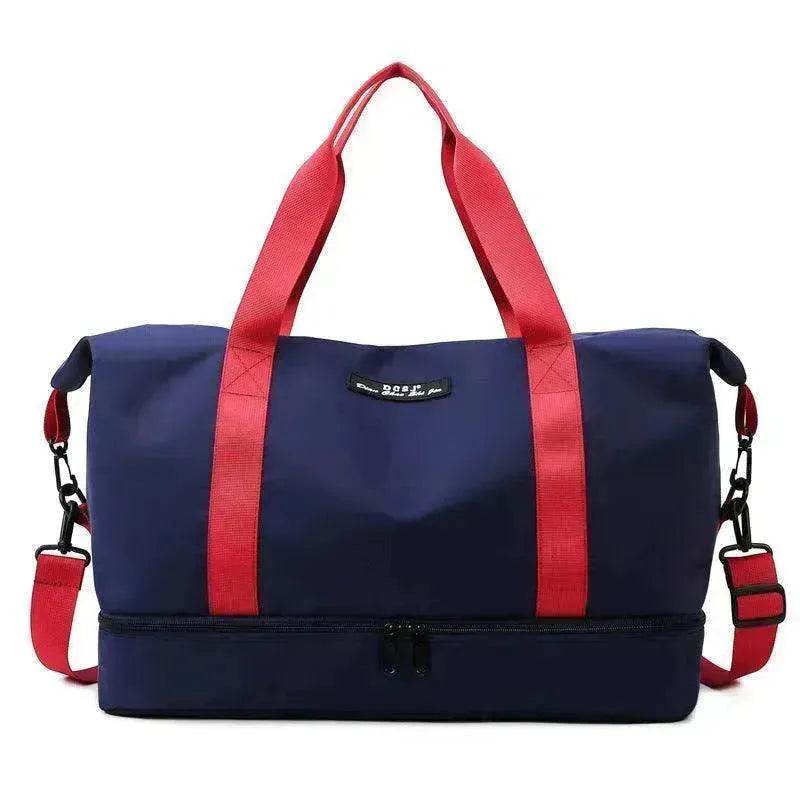 Travel Duffle Bag With Shoes Compartment Gym Waterfproof Handbag - www.Shopthatapp.com