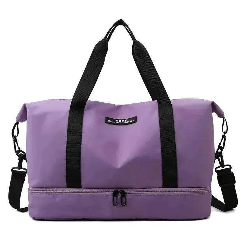 Travel Duffle Bag With Shoes Compartment Gym Waterfproof Handbag - www.Shopthatapp.com