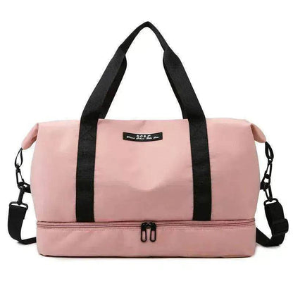 Travel Duffle Bag With Shoes Compartment Gym Waterfproof Handbag - www.Shopthatapp.com