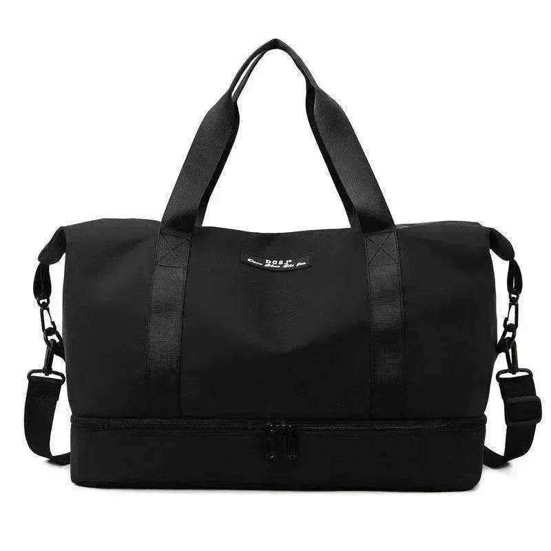 Travel Duffle Bag With Shoes Compartment Gym Waterfproof Handbag - www.Shopthatapp.com