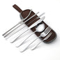 Travel Cutlery Set-Cutlery and dinnerware-www.Shopthatapp.com-Set Option:7pcs Brown Bag-KitchenJoint