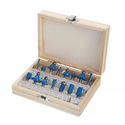 Trimming Milling Cutter Set - Woodworking Milling Router Bits, 15 PCS - www.Shopthatapp.com #