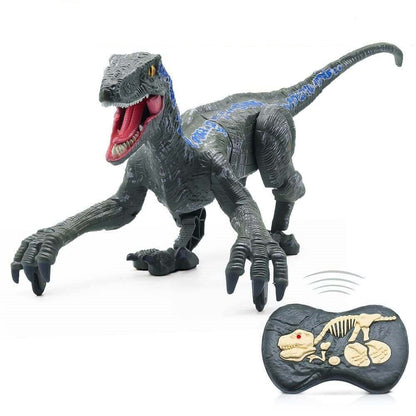 RC Velociraptor Dinosaur Toy with LED Lights & Roaring Sounds - Jurassic Fun - www.Shopthatapp.com