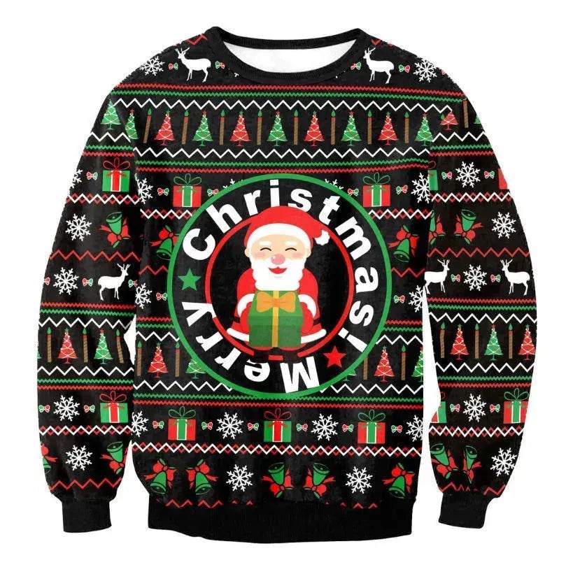 UGLY CHRISTMAS SWEATER Vacation Santa Elf Funny Womens Men Sweaters Tops Autumn Winter Clothing - www.Shopthatapp.com #