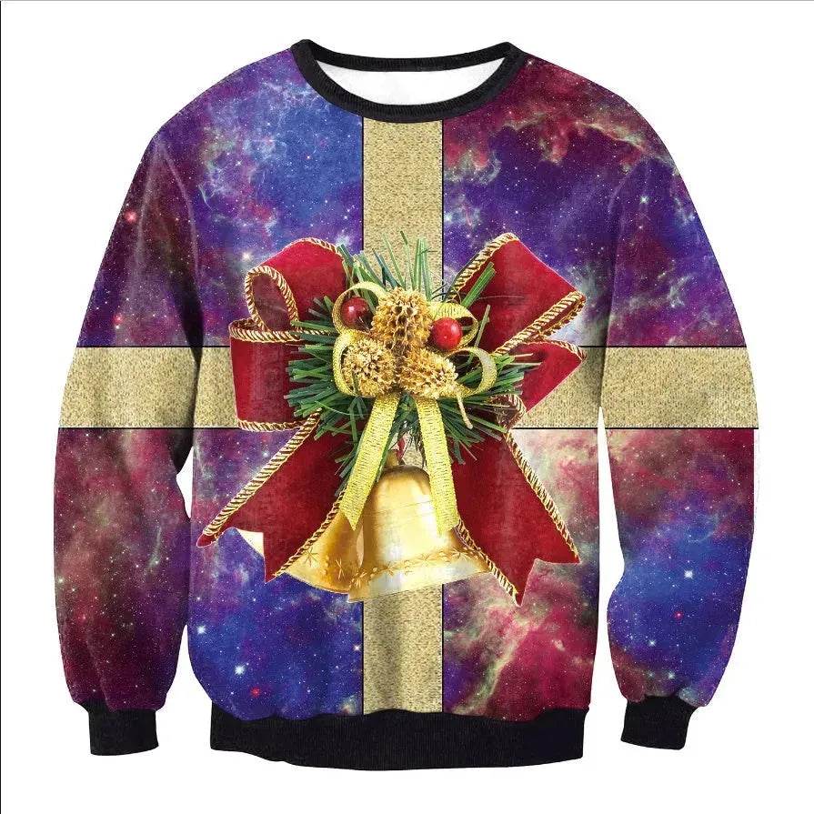 UGLY CHRISTMAS SWEATER Vacation Santa Elf Funny Womens Men Sweaters Tops Autumn Winter Clothing - www.Shopthatapp.com #