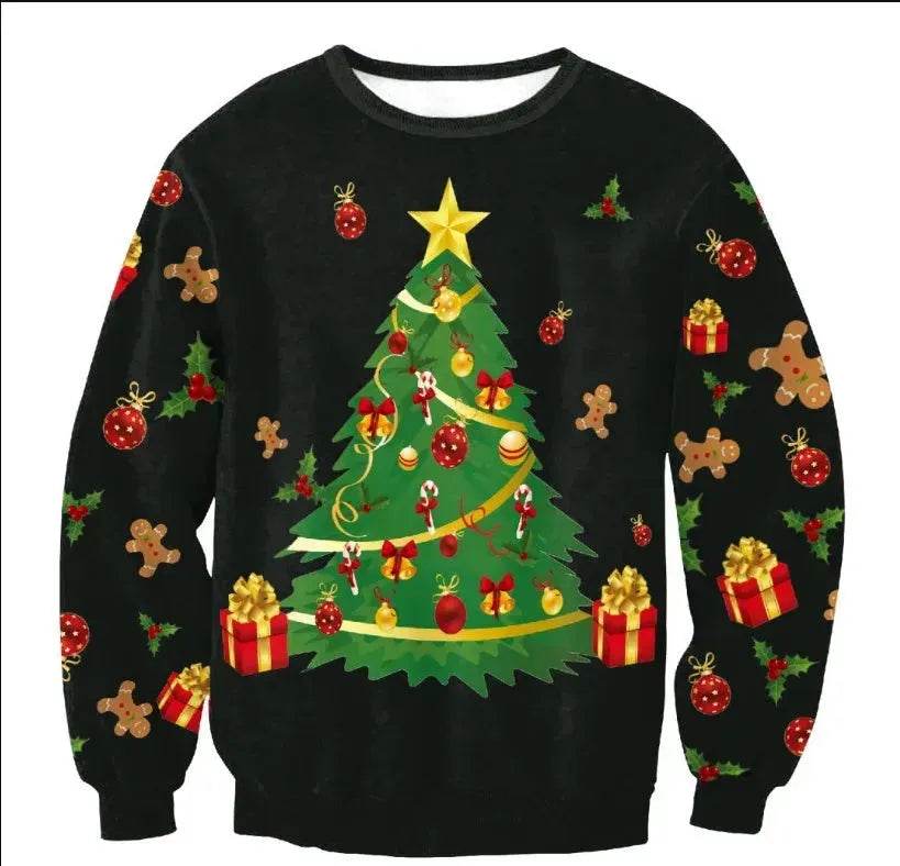 UGLY CHRISTMAS SWEATER Vacation Santa Elf Funny Womens Men Sweaters Tops Autumn Winter Clothing - www.Shopthatapp.com #