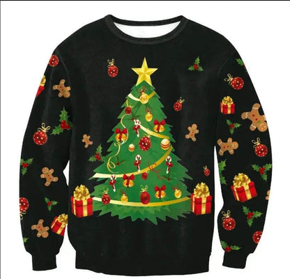 UGLY CHRISTMAS SWEATER Vacation Santa Elf Funny Womens Men Sweaters Tops Autumn Winter Clothing - www.Shopthatapp.com #