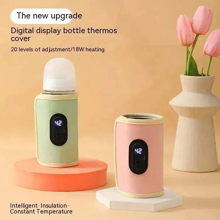 USB Intelligent Temperature Control Portable Milk Bottle Insulation Cover - www.Shopthatapp.com