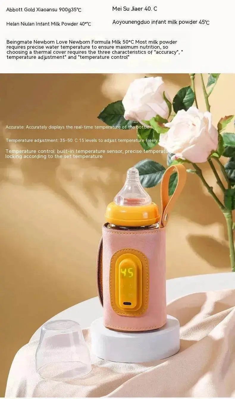 USB Intelligent Temperature Control Portable Milk Bottle Insulation Cover - www.Shopthatapp.com