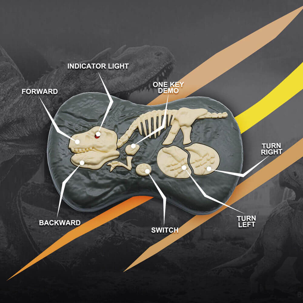 RC Velociraptor Dinosaur Toy with LED Lights & Roaring Sounds - Jurassic Fun - www.Shopthatapp.com
