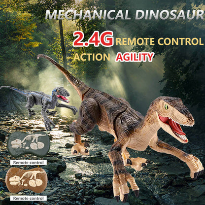 RC Velociraptor Dinosaur Toy with LED Lights & Roaring Sounds - Jurassic Fun - www.Shopthatapp.com