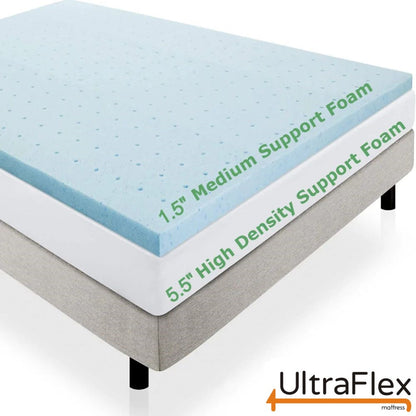 UltraFlex INFINITY Orthopedic Spinal Care, Premium Soy Foam, Eco-friendly Mattress with Waterproof Mattress Protector (Made in Canada) - www.Shopthatapp.com