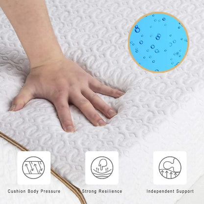UltraFlex PARADISE - Natural Heavy Duty Foam Blend, Low Motion Transfer, Comfort+ Quilting, Orthopedic Cool Gel, and Spinal Posture Support Eco-Friendly Mattress (Made in Canada) - www.Shopthatapp.com