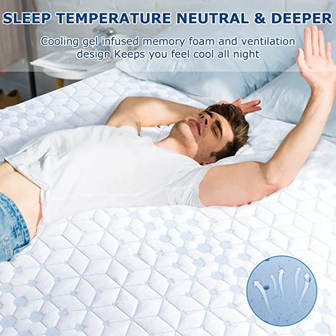 UltraFlex PLEASURE 10" Orthopedic, Cool Smart Gel Infused and Chill Memory Foam, Eco-friendly Mattress (Made in Canada) - www.Shopthatapp.com