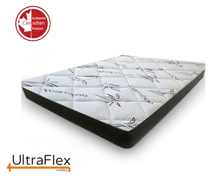 UltraFlex DreamEasy - Canadian-Made Medium Firm Gel Infused Comfort with Quilted Top, Pressure Relief, Cooling Technology, Bamboo Cover, CertiPUR-US® Certified Foam (Made in Canada) - www.Shopthatapp.com