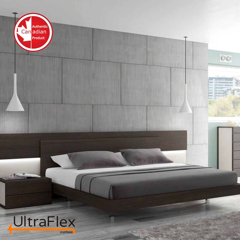 UltraFlex DESTINY- Orthopedic, Spinal Care Cool Gel, Pressure Relief Foam, Multiple Posture Support, Low Motion Transfer, Natural Foam Blend,(Made in Canada)-With WaterProof Mattress Protector - www.Shopthatapp.com