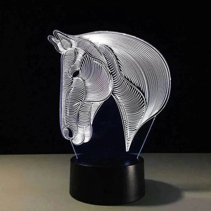 Unique Design of Horse's head LED night lights - www.Shopthatapp.com