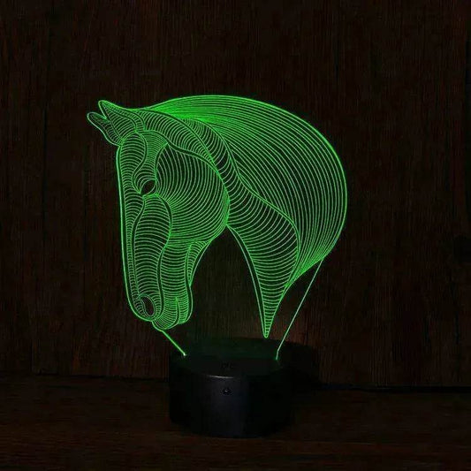 Unique Design of Horse's head LED night lights - www.Shopthatapp.com