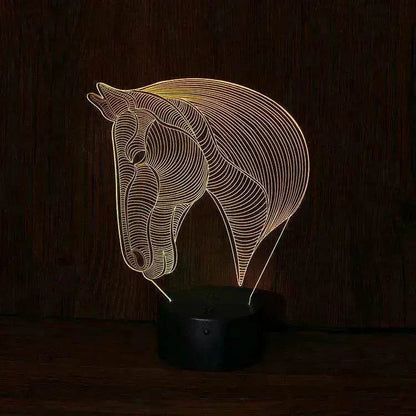 Unique Design of Horse's head LED night lights - www.Shopthatapp.com