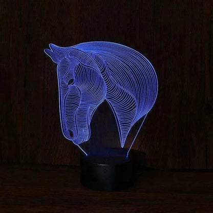 Unique Design of Horse's head LED night lights - www.Shopthatapp.com