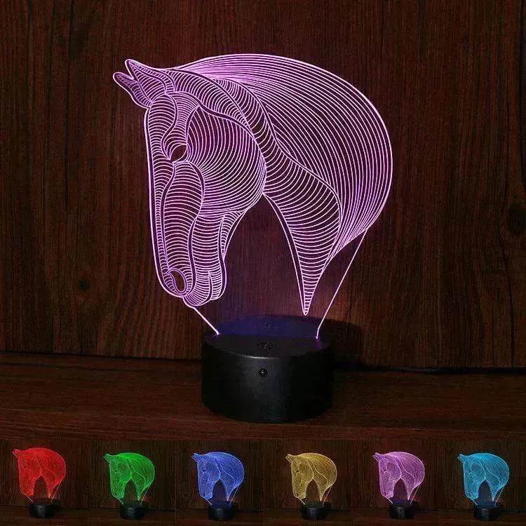 Unique Design of Horse's head LED night lights - www.Shopthatapp.com