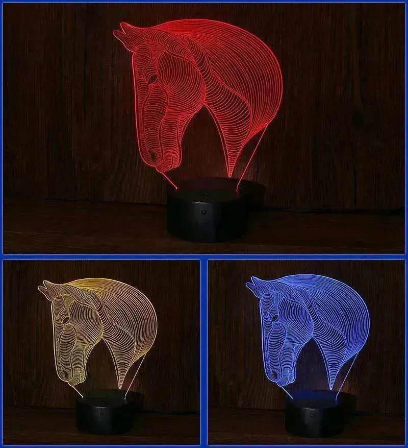 Unique Design of Horse's head LED night lights - www.Shopthatapp.com