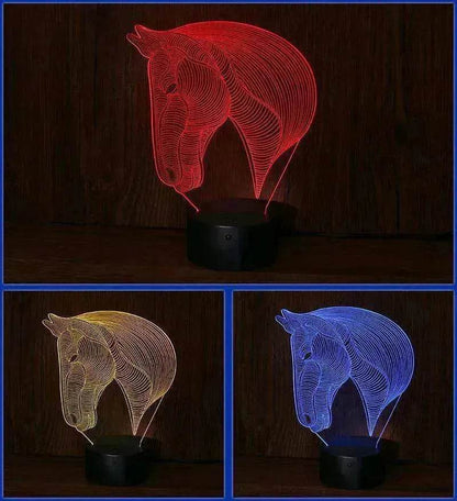 Unique Design of Horse's head LED night lights - www.Shopthatapp.com