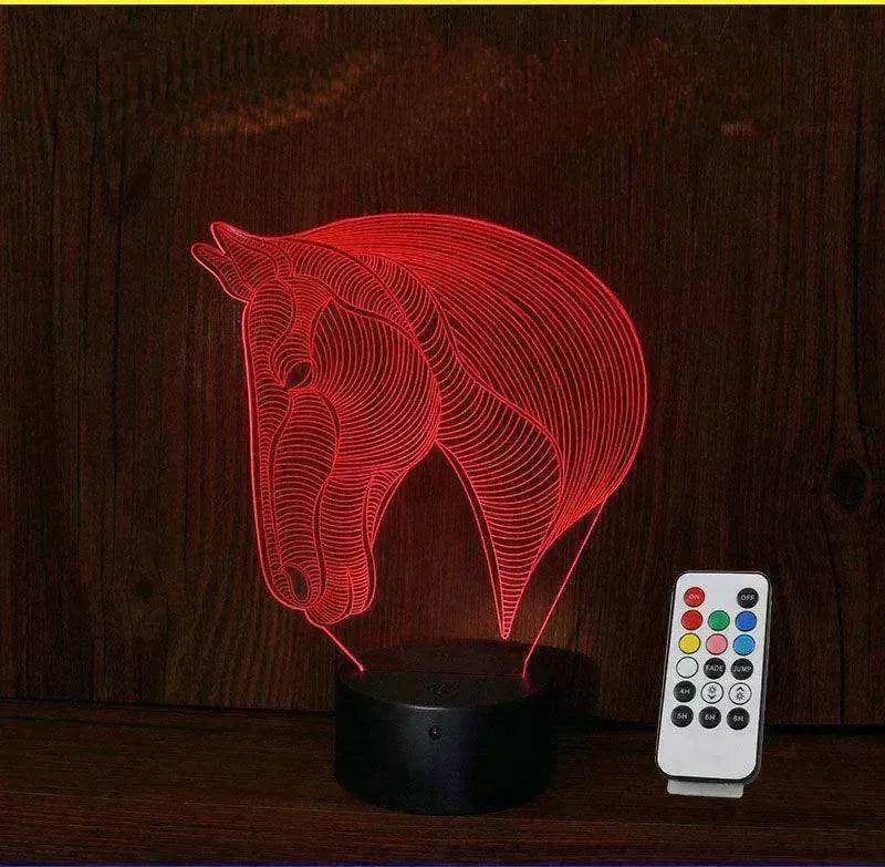 Unique Design of Horse's head LED night lights - www.Shopthatapp.com