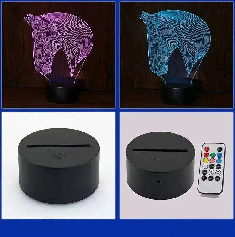 Unique Design of Horse's head LED night lights - www.Shopthatapp.com
