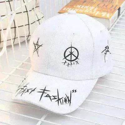 Unisex Casual Black And White Patchwork Hip Hop Fashion Hat - www.Shopthatapp.com #