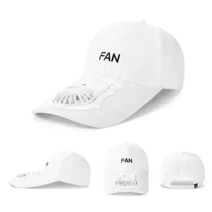 Unisex Charging Cooling Fan Protection Outdoor Sun Hat - www.Shopthatapp.com #