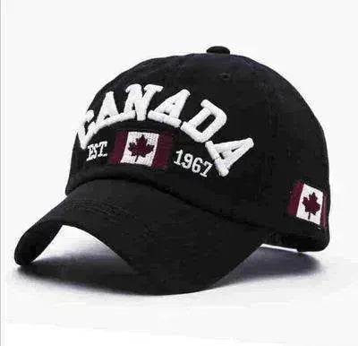 Unisex Embroidery Duck Tongue Canada Hat - www.Shopthatapp.com