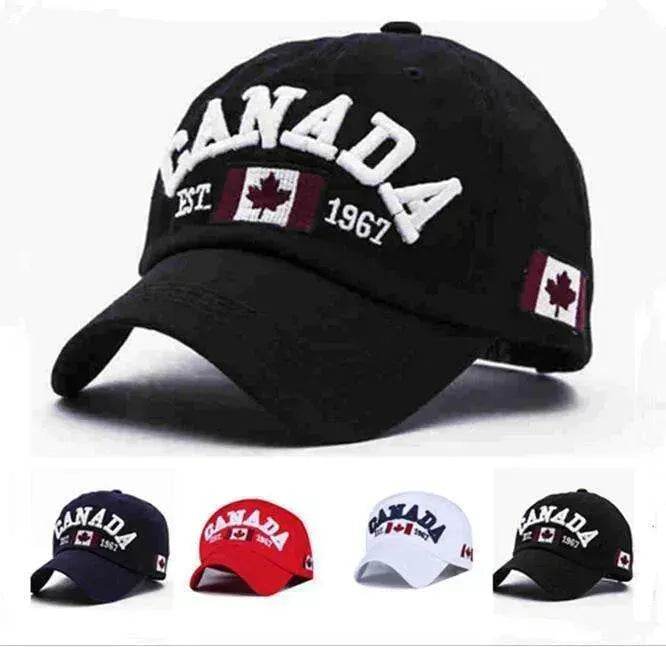 Unisex Embroidery Duck Tongue Canada Hat - www.Shopthatapp.com #