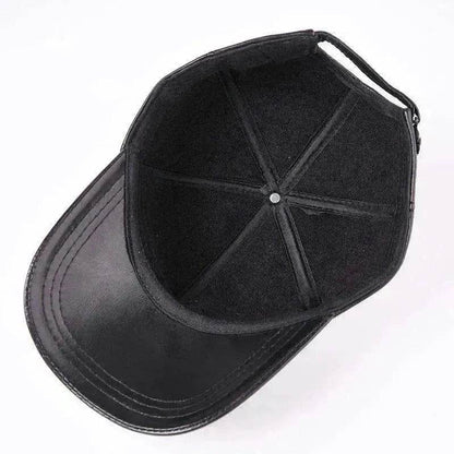 Unisex Leather Sheepskin Thickened Warm Hat - www.Shopthatapp.com