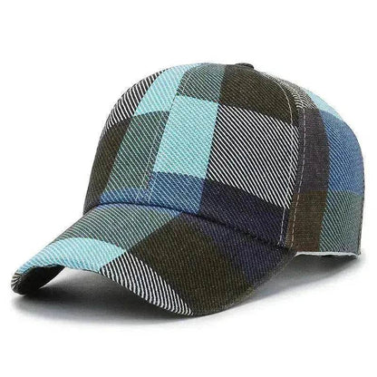 Unisex Outdoor Plaid Print Baseball Style Hat - www.Shopthatapp.com