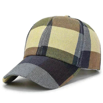 Unisex Outdoor Plaid Print Baseball Style Hat - www.Shopthatapp.com #