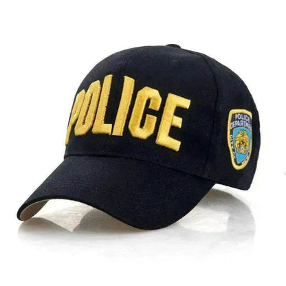 Unisex Spring And Summer Adjustable Letters Police Cap - www.Shopthatapp.com