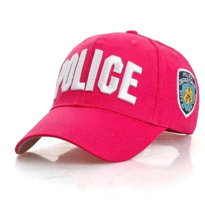 Unisex Spring And Summer Adjustable Letters Police Cap - www.Shopthatapp.com