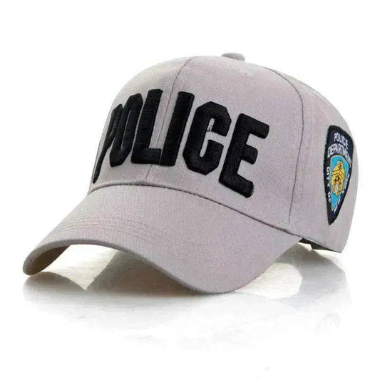 Unisex Spring And Summer Adjustable Letters Police Cap - www.Shopthatapp.com #