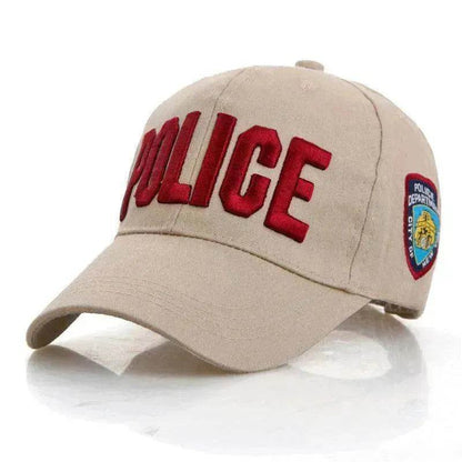 Unisex Spring And Summer Adjustable Letters Police Cap - www.Shopthatapp.com #