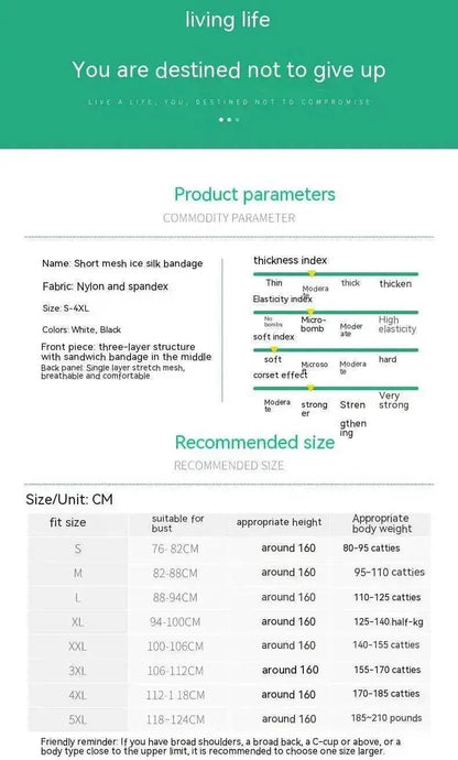 Unisex T Era Les Chest Cover Short Bandage shaping with Zipper - www.Shopthatapp.com