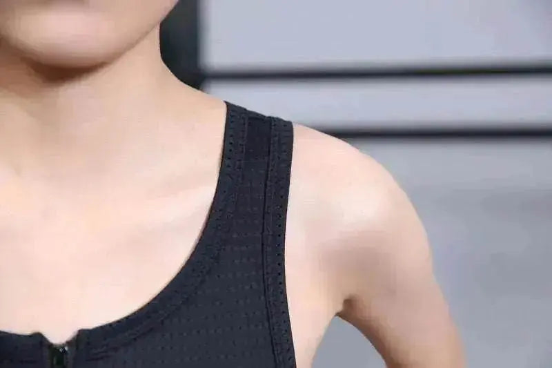 Unisex T Era Les Chest Cover Short Bandage shaping with Zipper - www.Shopthatapp.com