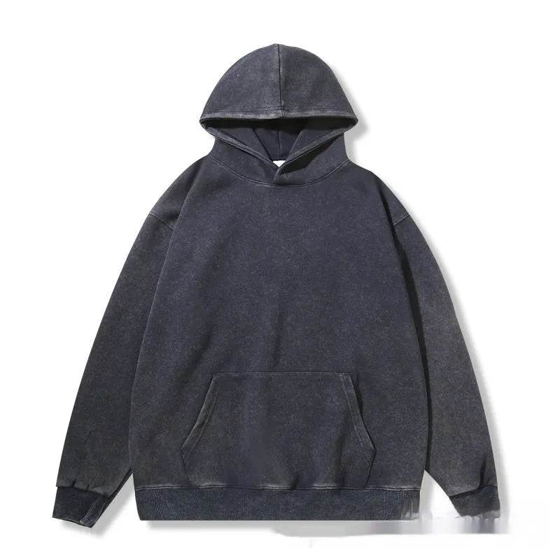 Unisex Teen Waxed Washed Distressed Hoodie Sweatshirt Pullover top - www.Shopthatapp.com #